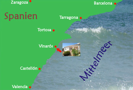 Spanienkarte Ostküste